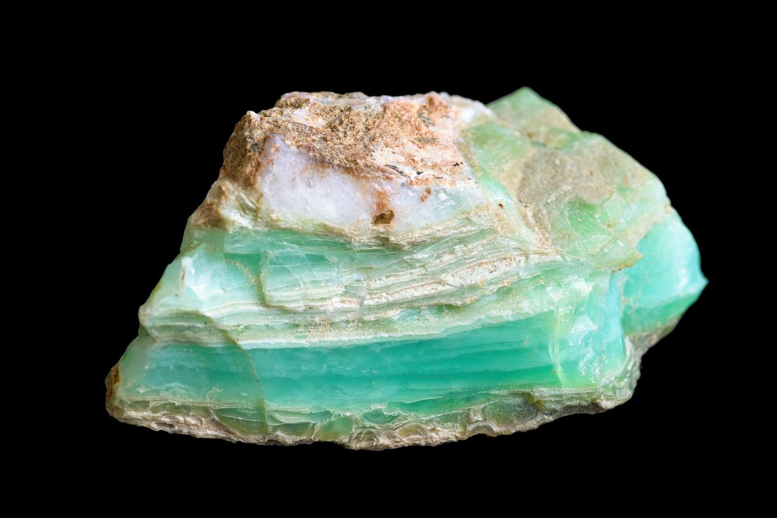 Chrysoprase gemstone