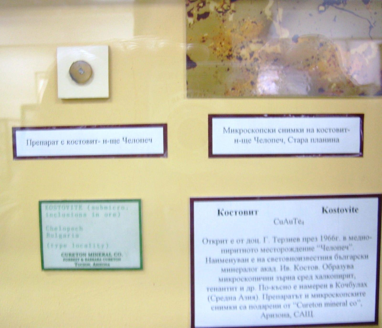 Kostovite mineral