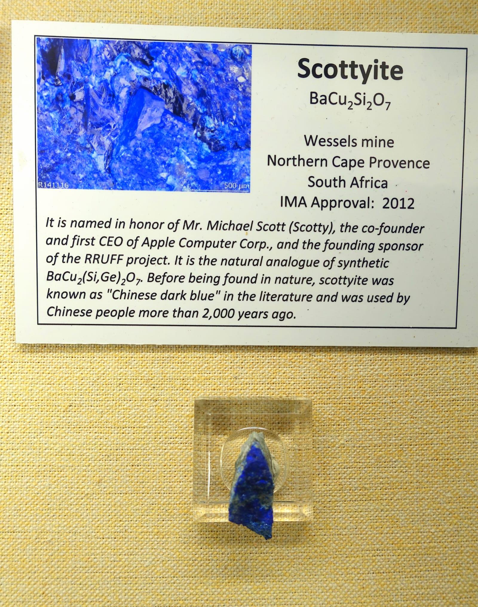Scottyite mineral