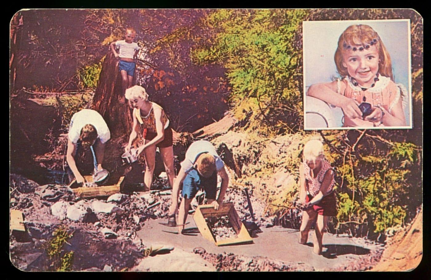 Digging for Emerald Creek Star Garnets, circa 1960s Fernwood, Idaho (48125404837) at Emerald Creek, Shoshone County, Idaho