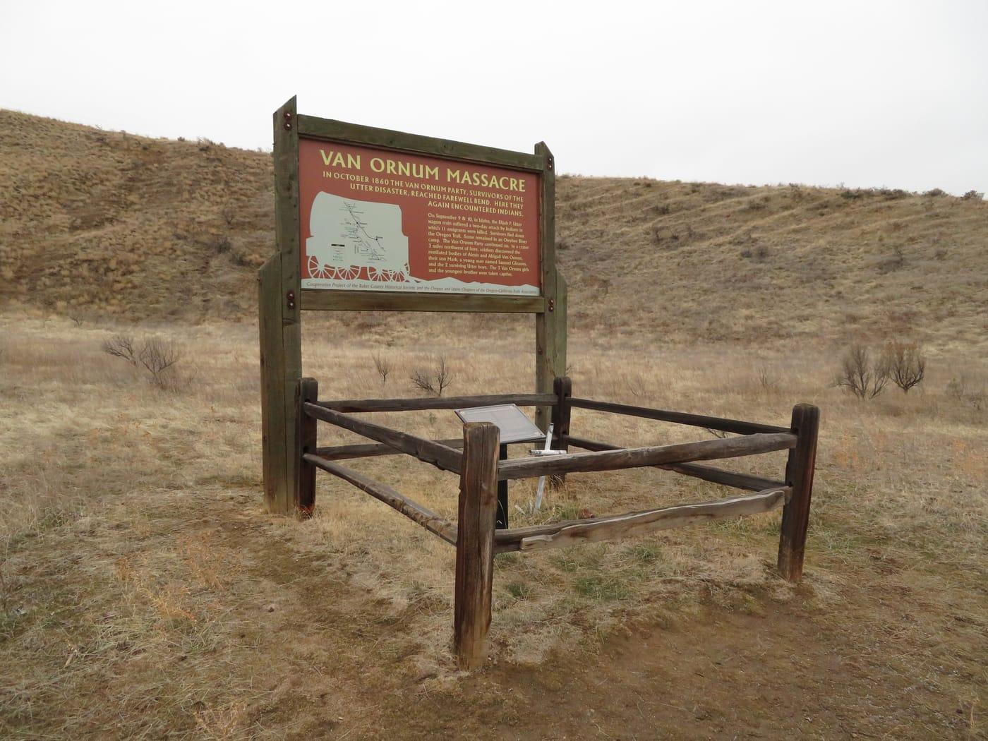 Van Ornum Wagon Train Massacre Site Near Huntington, Oregon 46387737402 at Succor Creek, Owyhee County, Idaho