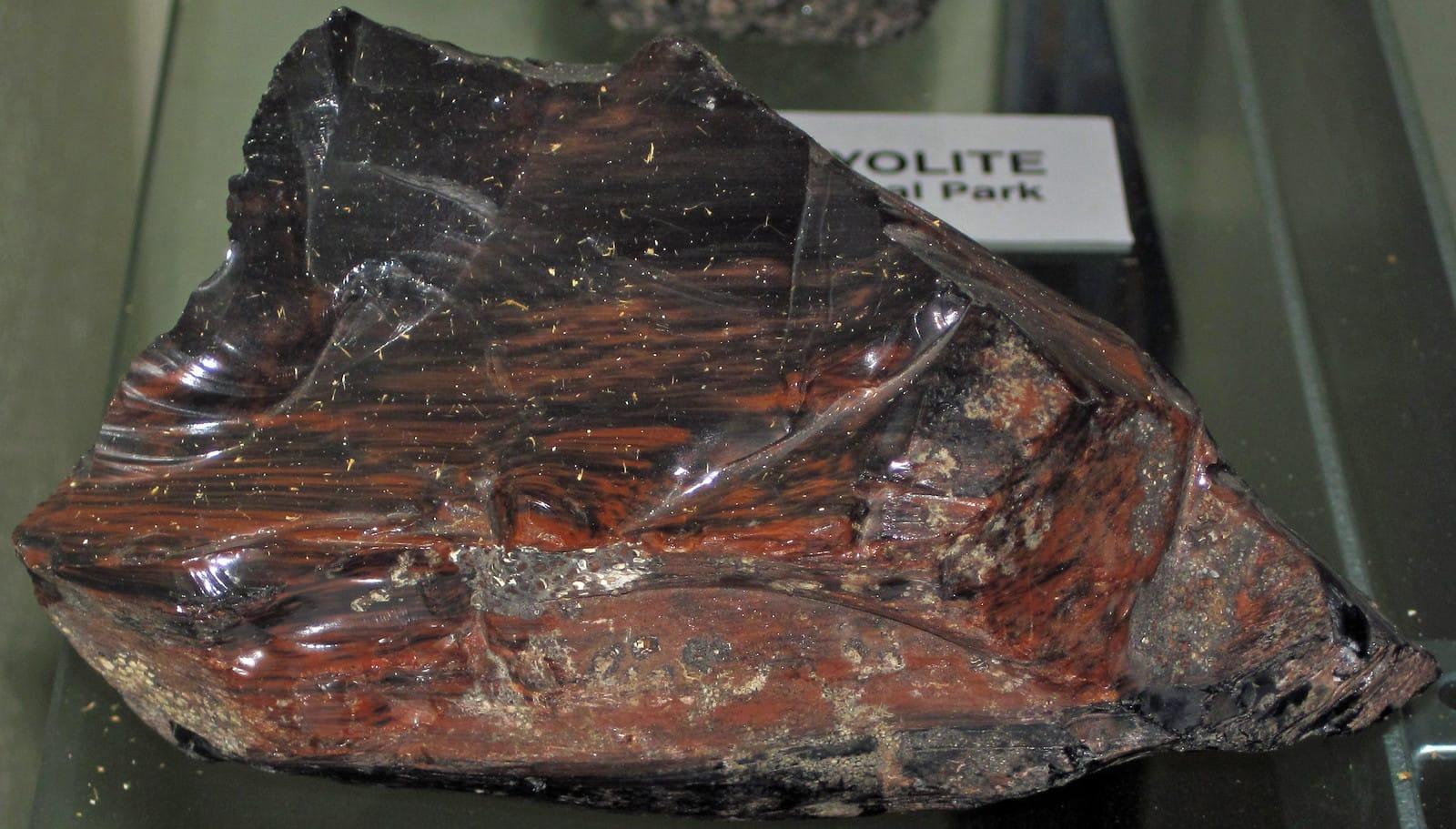 Obsidian (Tertiary, 5.03 7 at Glass Butte Recreational Rockhound Area, Lake County, Oregon