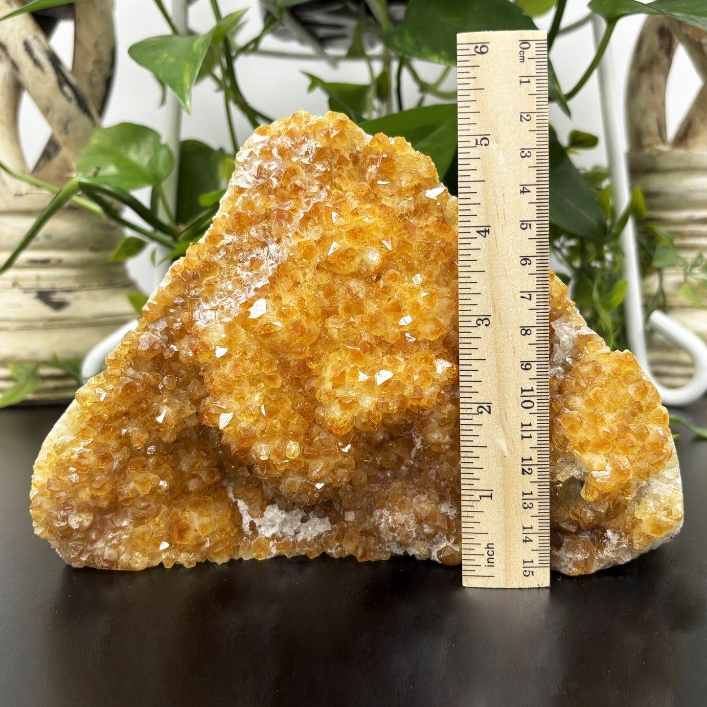 Yellow Citrine Crystal Cluster Geode RGD807 – Gem Avenue at Spectrum Sunstone Mine, Lake County, Oregon