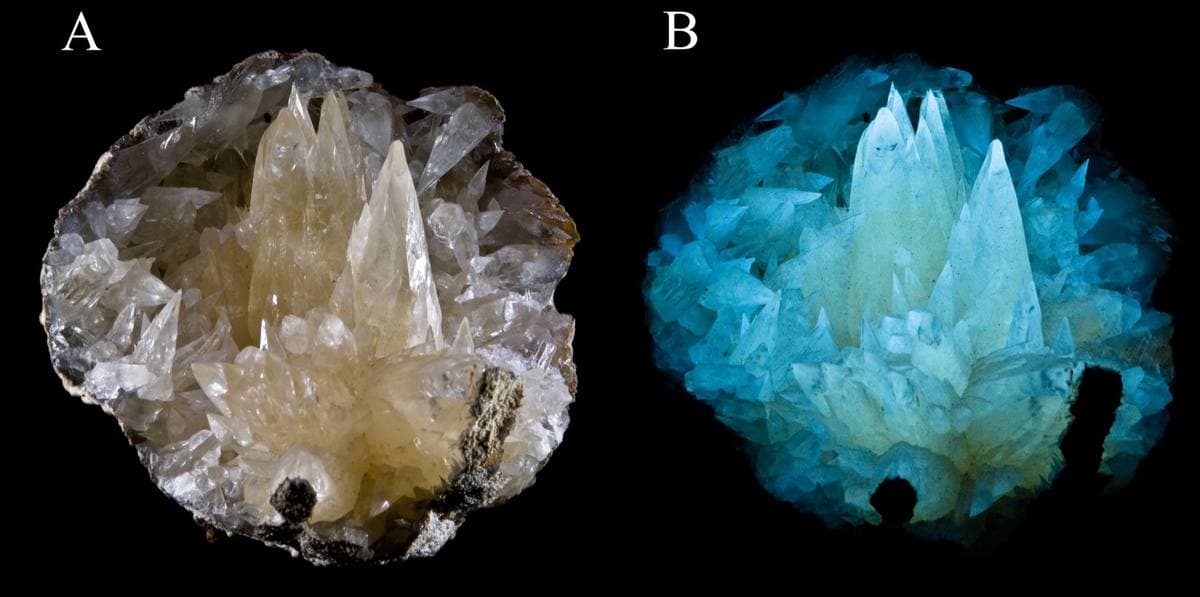 Fluorescent Calcite gemstone
