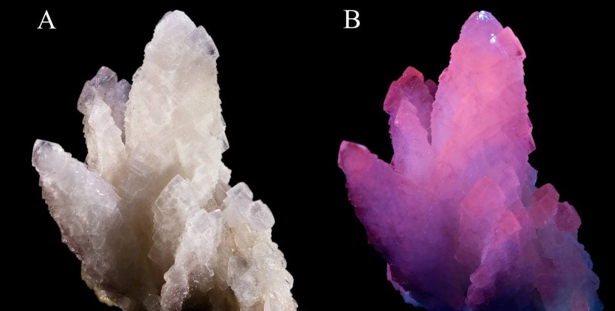 Fluorescent Calcite gemstone