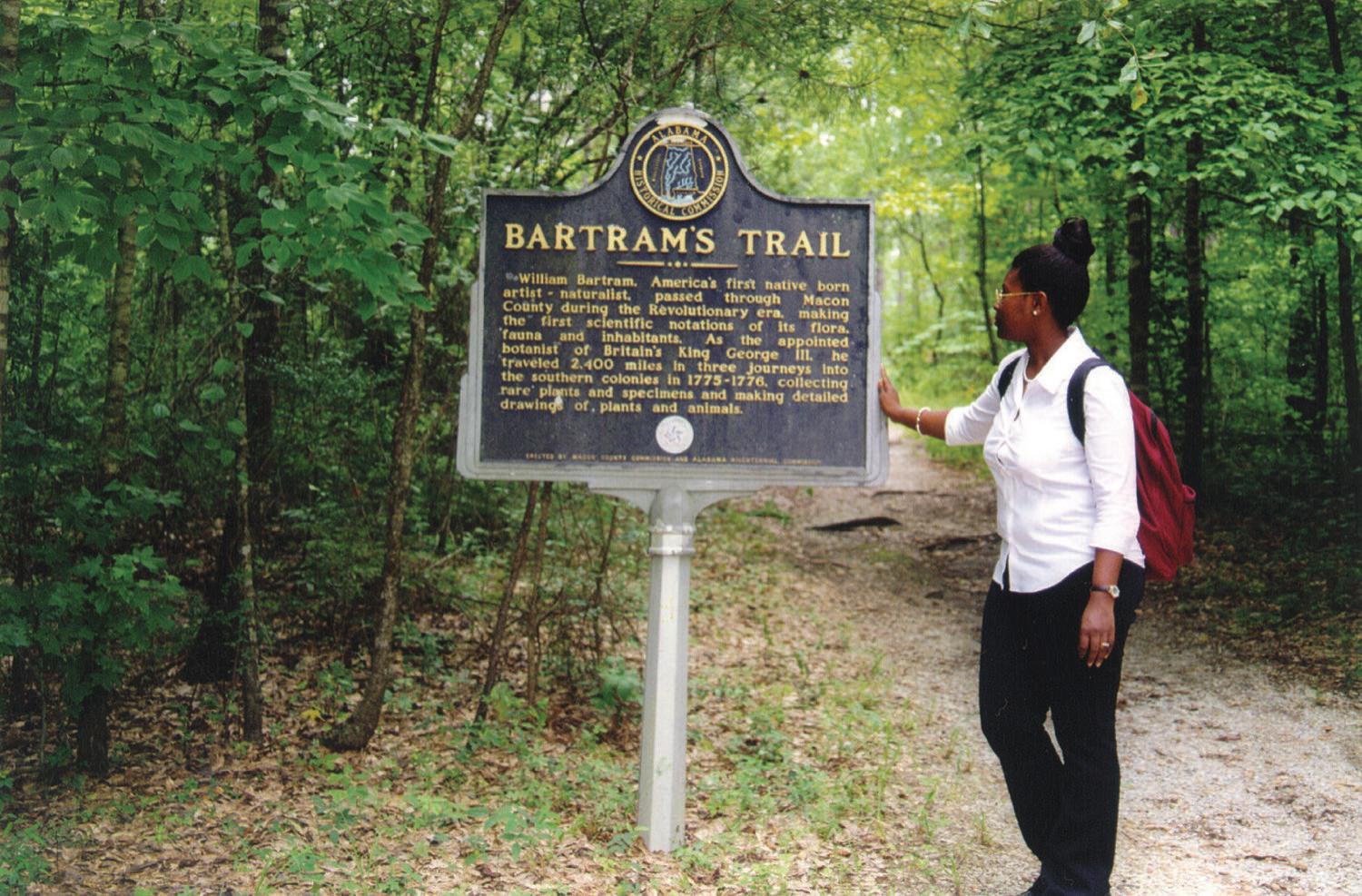 Bartram's Trail winding through the Tuskegee National Forest, Macon County, Alabama