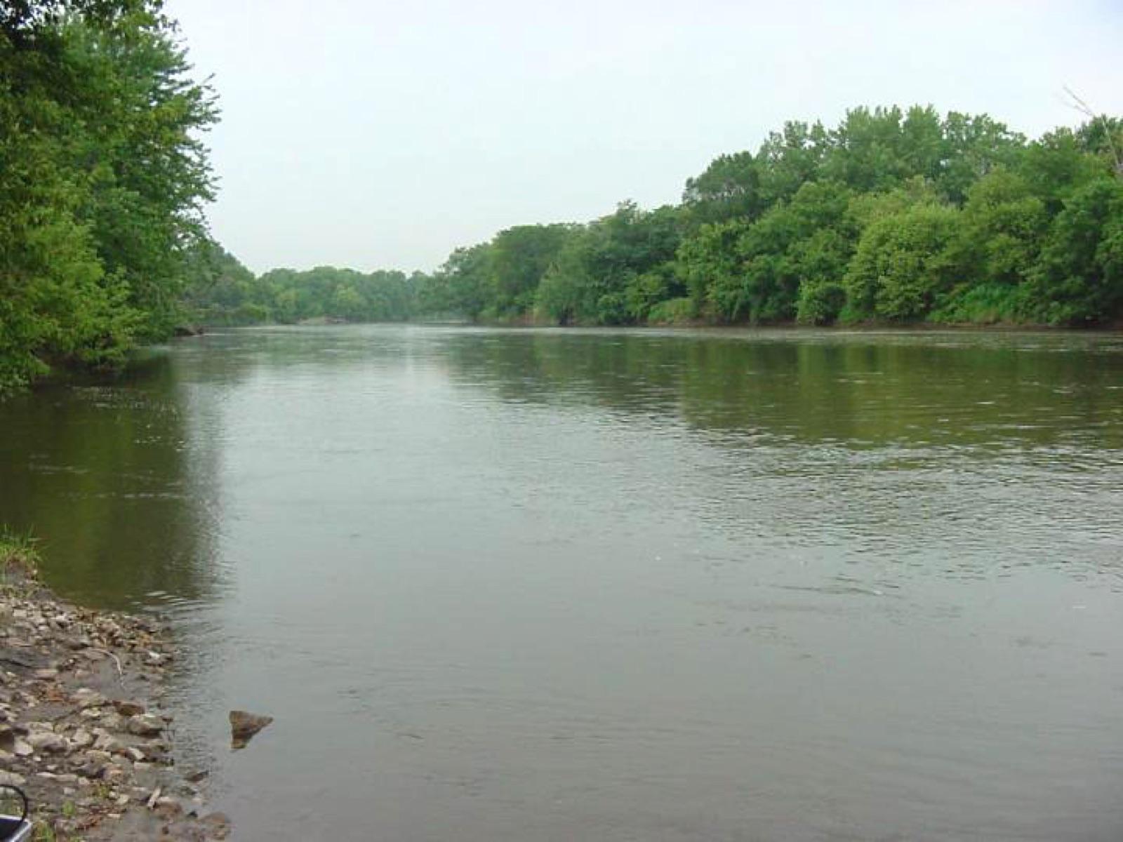 The Iowa River in central Iowa