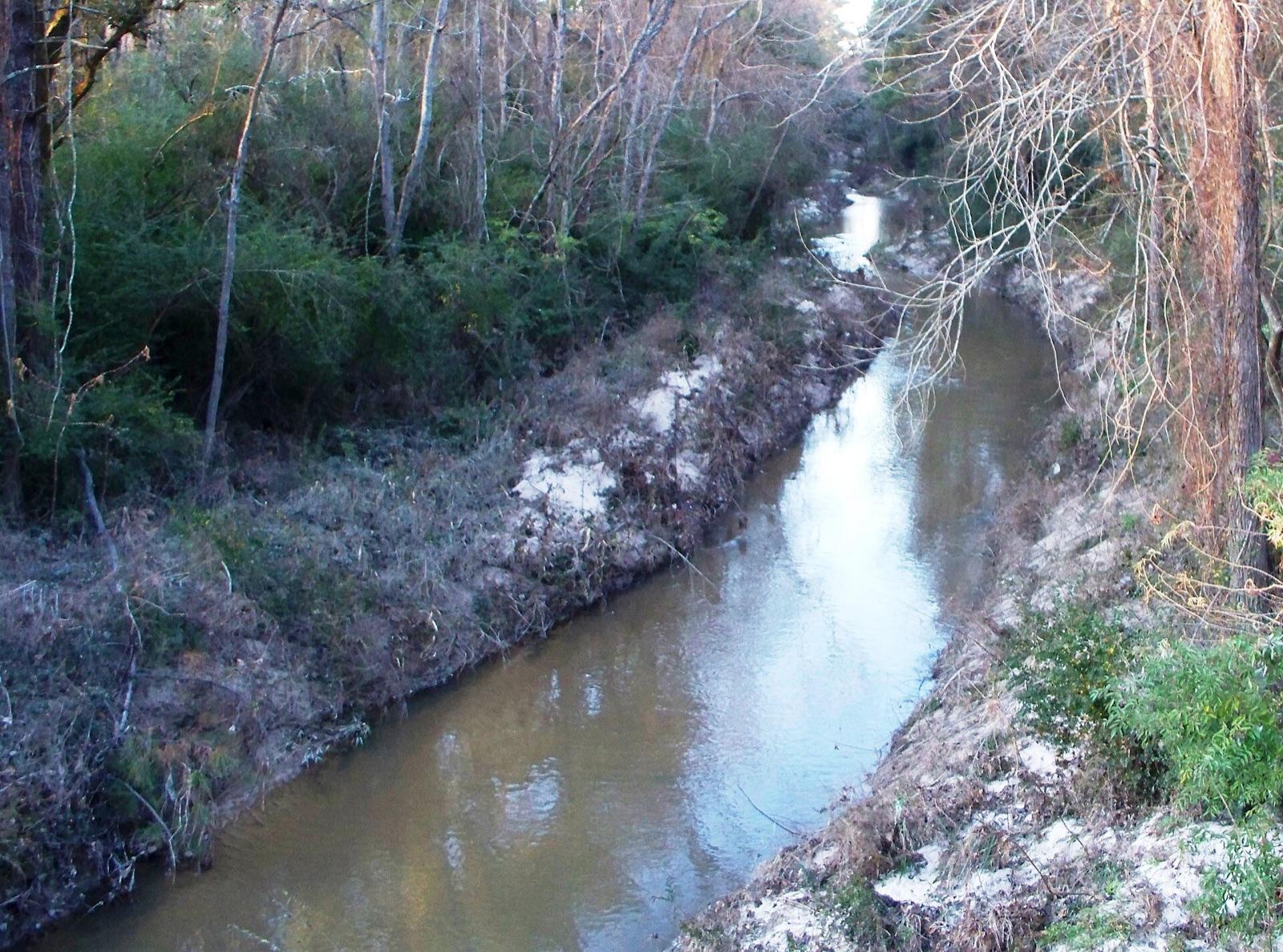 Ponchatoula Creek, a gravel-banked stream in Tangipahoa Parish, Louisiana, near the Tangipahoa River