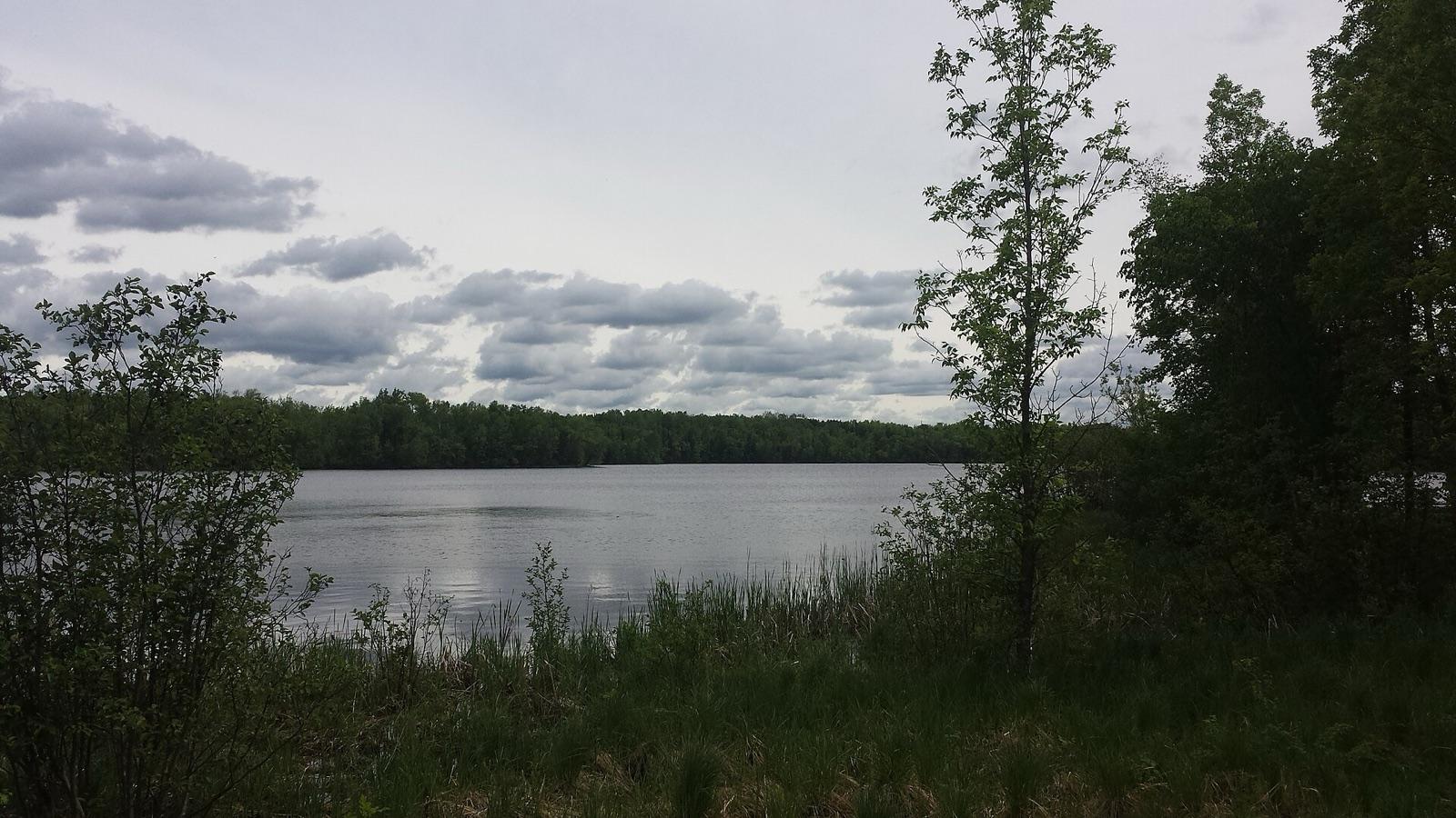 Echo Lake at Moose Lake State Park in the Carlton County agate country, Minnesota