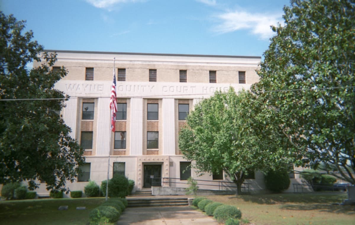 The Wayne County Court House in Waynesboro, Wayne County, Mississippi
