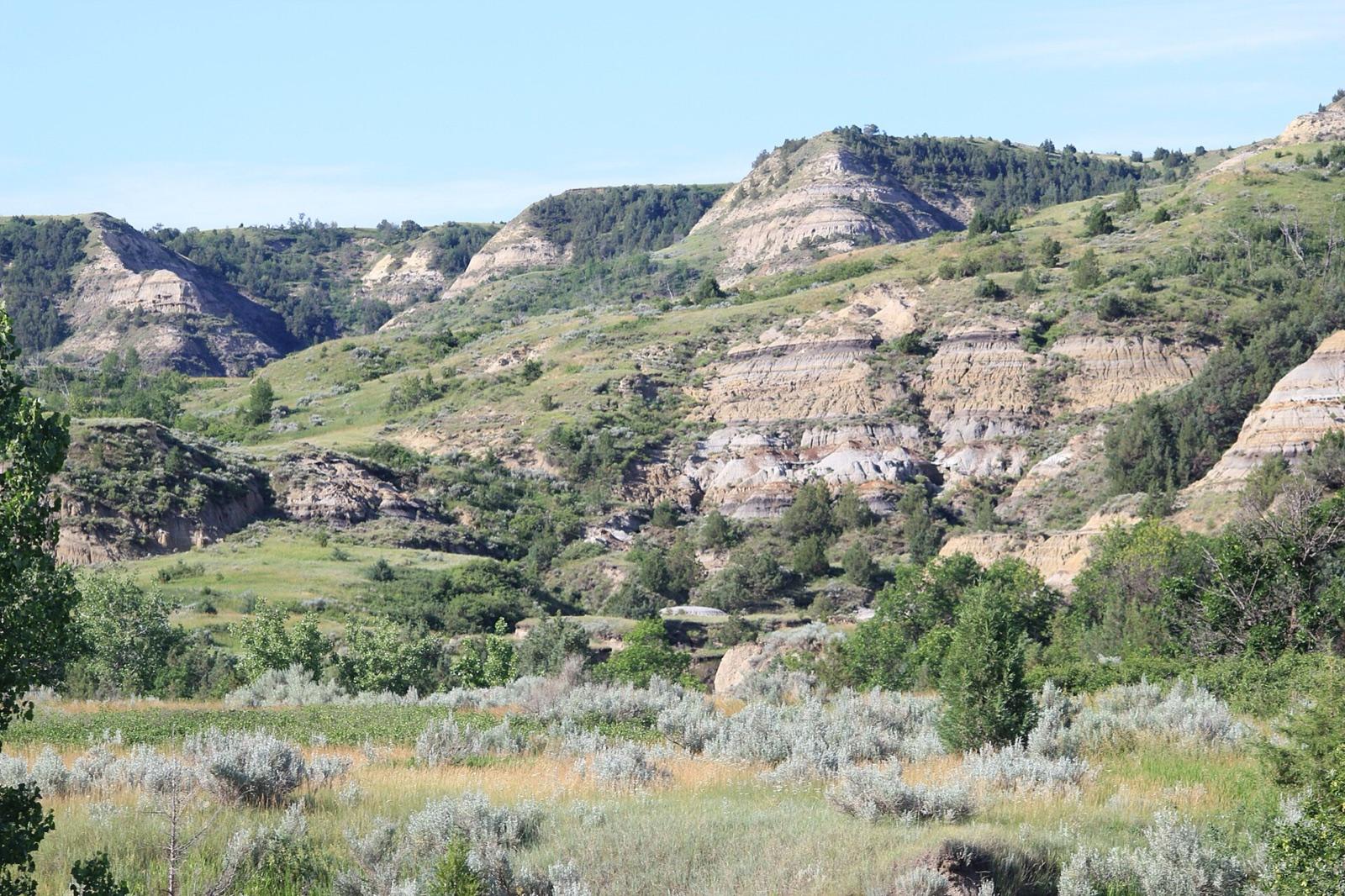 Badlands buttes on the Little Missouri National Grassland, McKenzie County, North Dakota