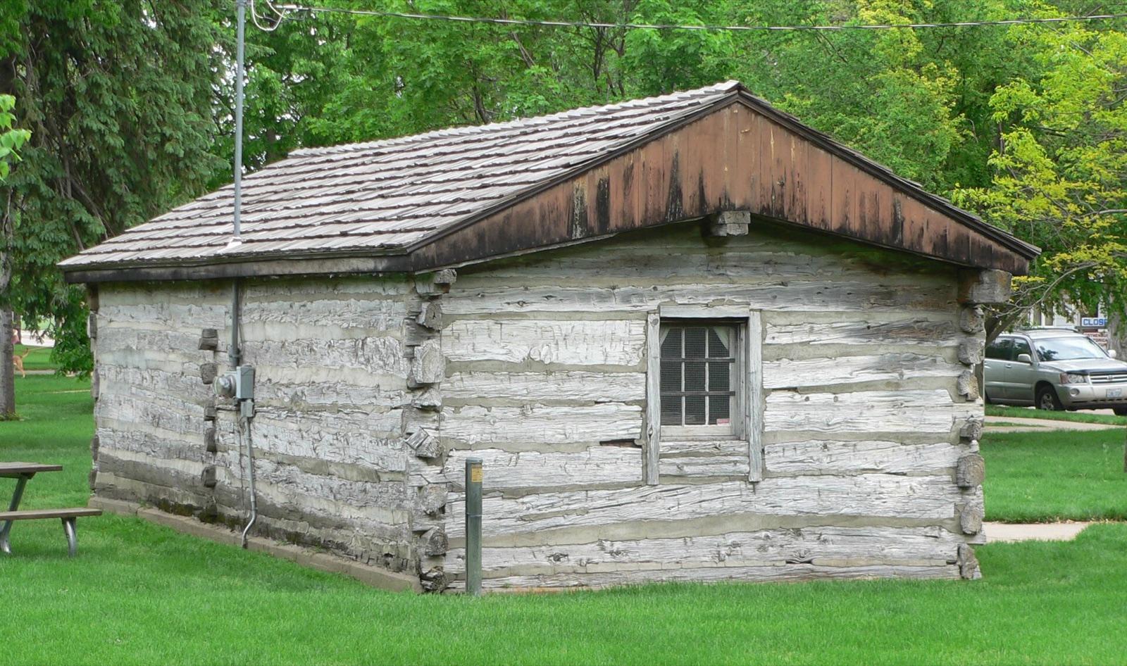 Historic Pony Express station in Ehmen Park, Gothenburg, Dawson County, Nebraska (town landmark)