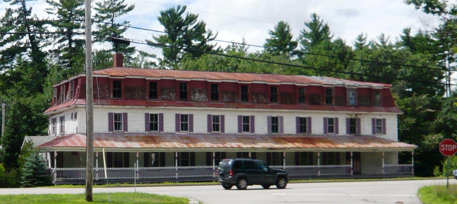 Historic quarry workers' boarding house at the Redstone granite quarry village, Conway, New Hampshire