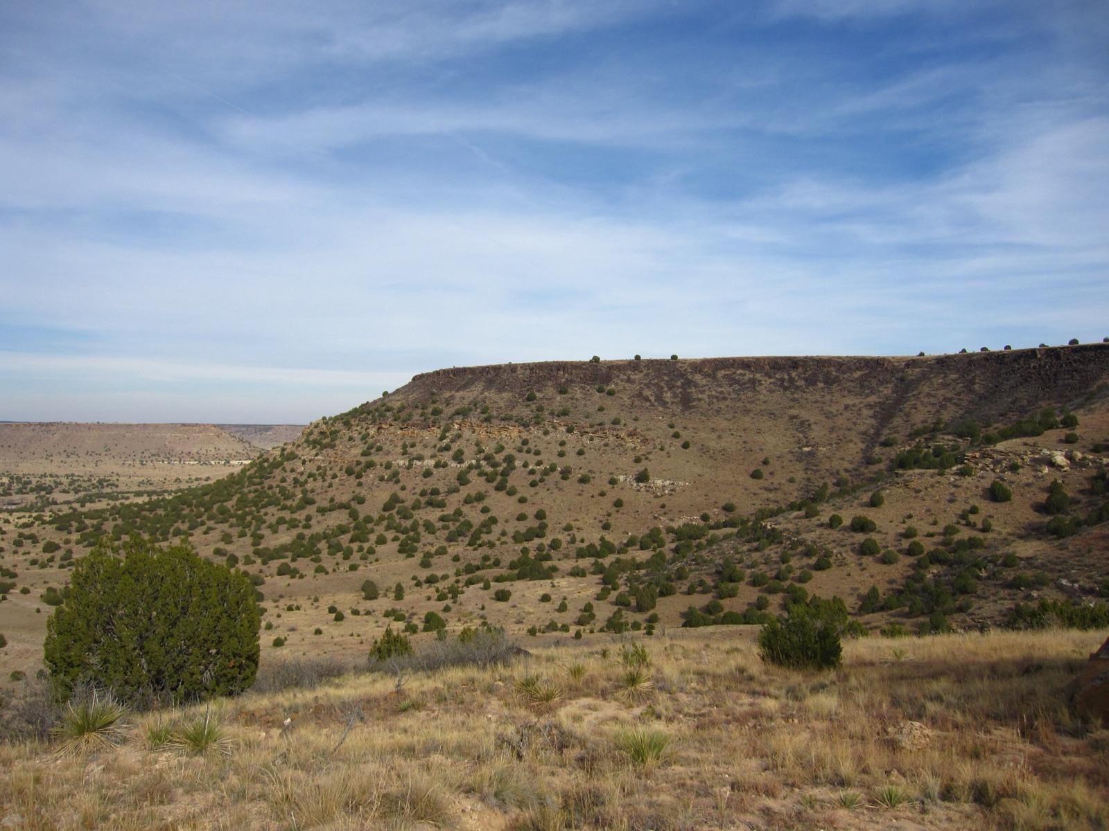 Black Mesa rising above the plains near Kenton in Cimarron County, Oklahoma, the state's agate country