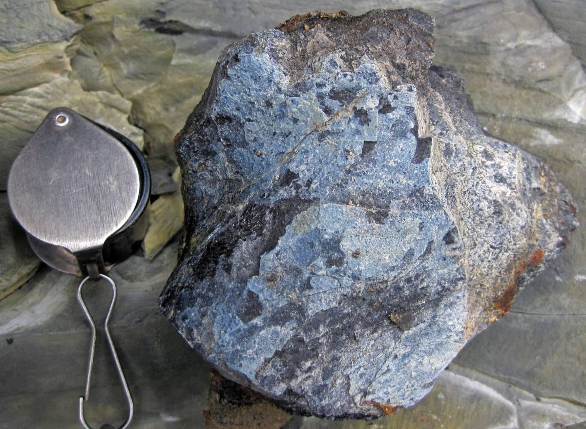 Blue Vivianite gemstone