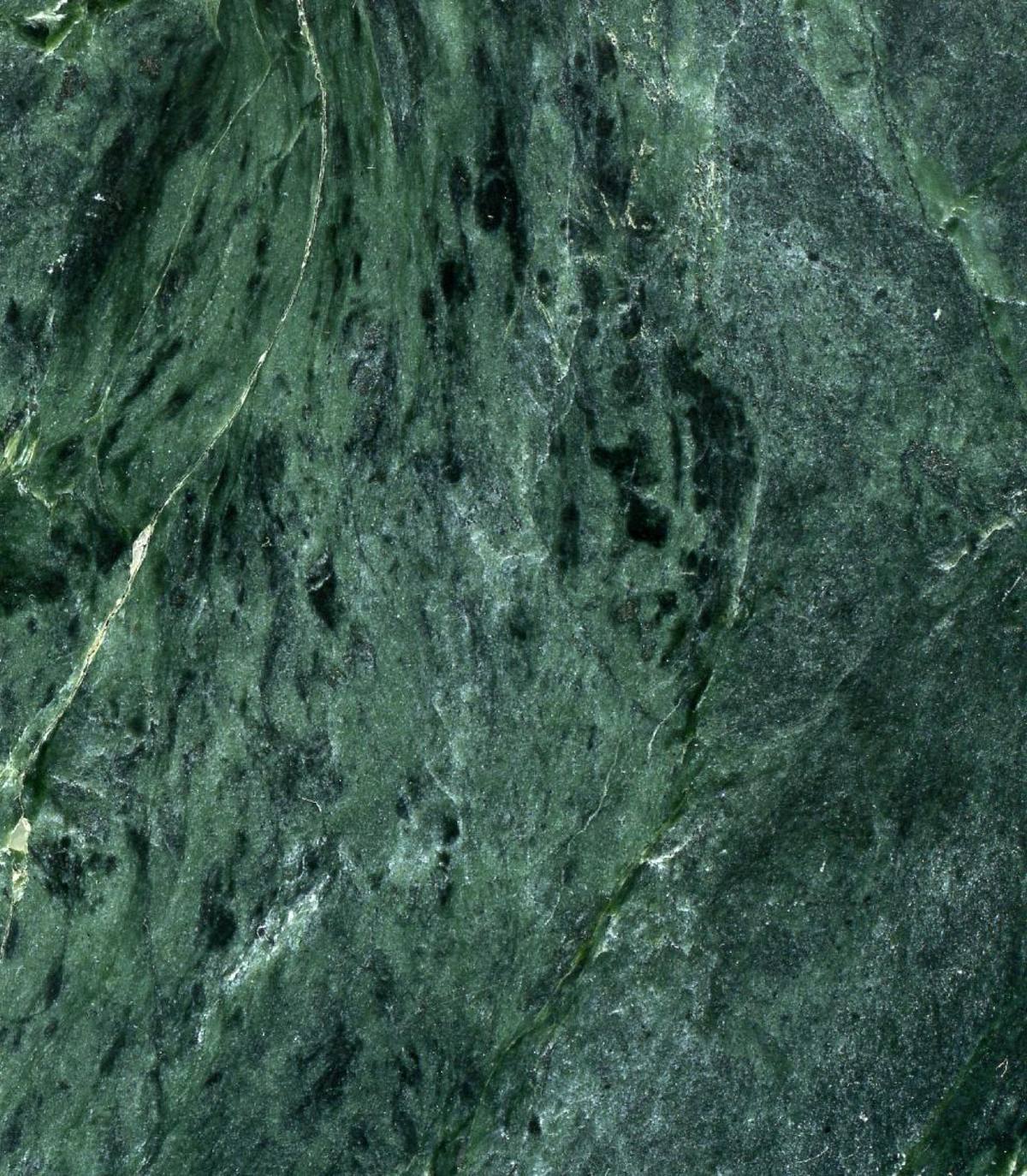 Polished banded serpentinite, the lapidary "green marble"