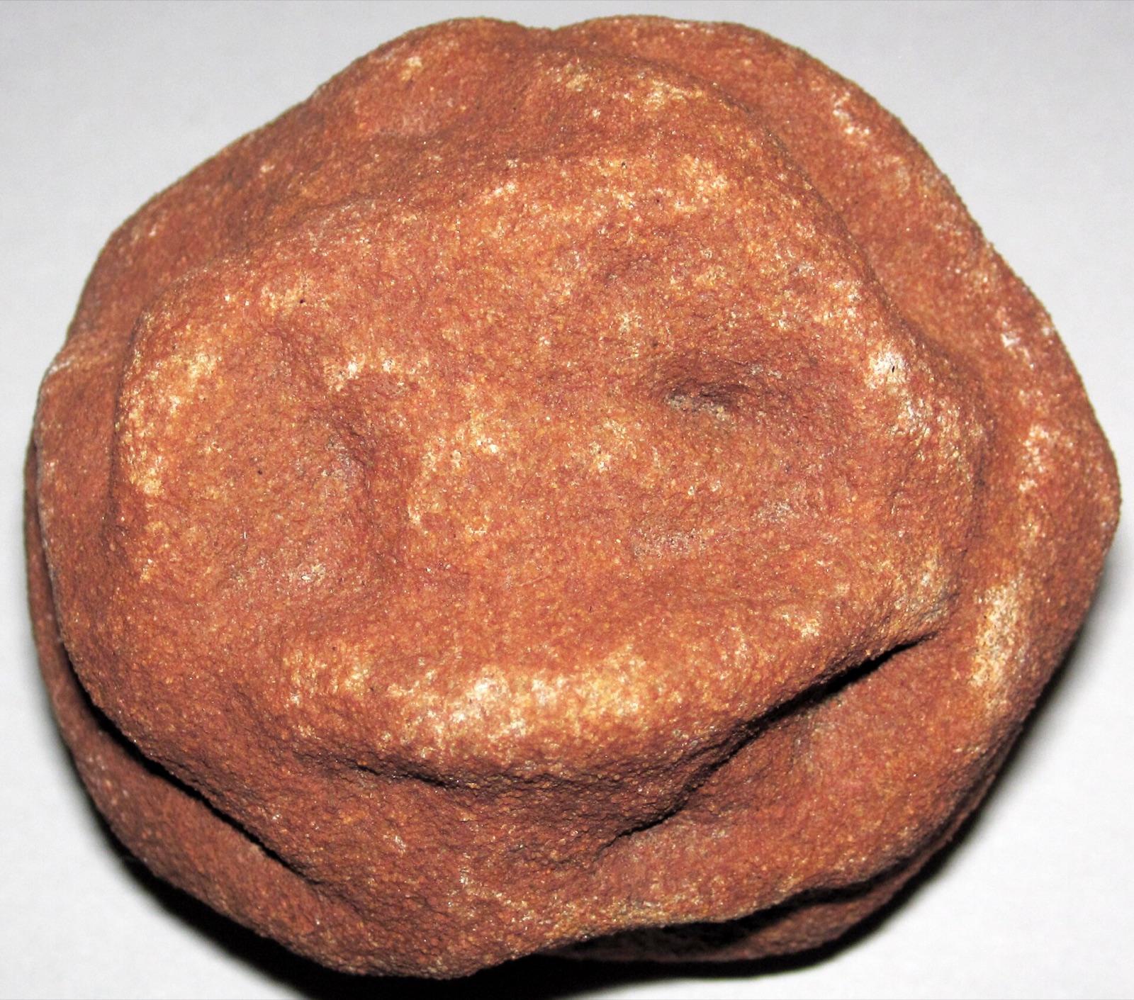 Rounded barite rose from Oklahoma, as found