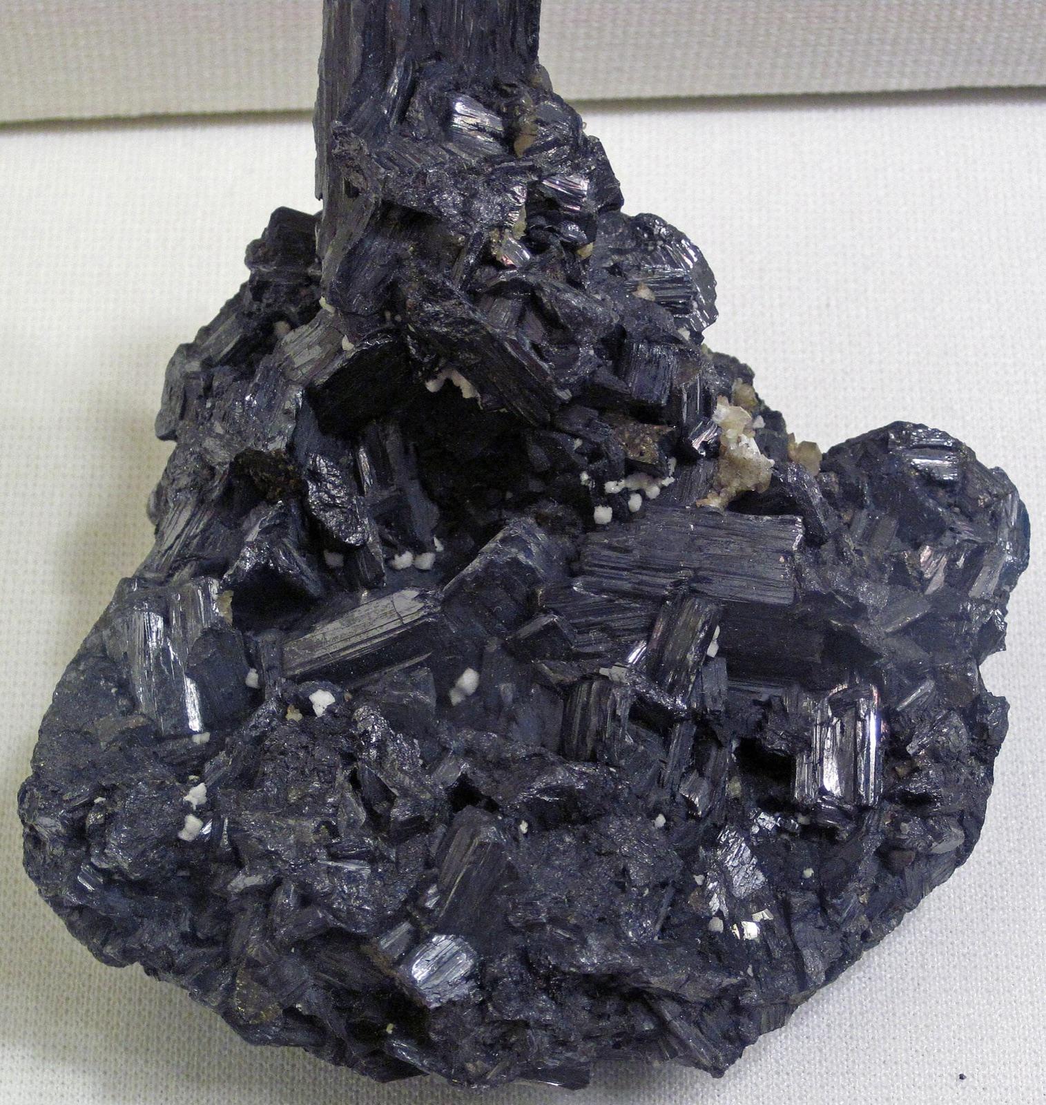 Enargite crystal cluster from the San Francisco Mine, Morococha, Peru