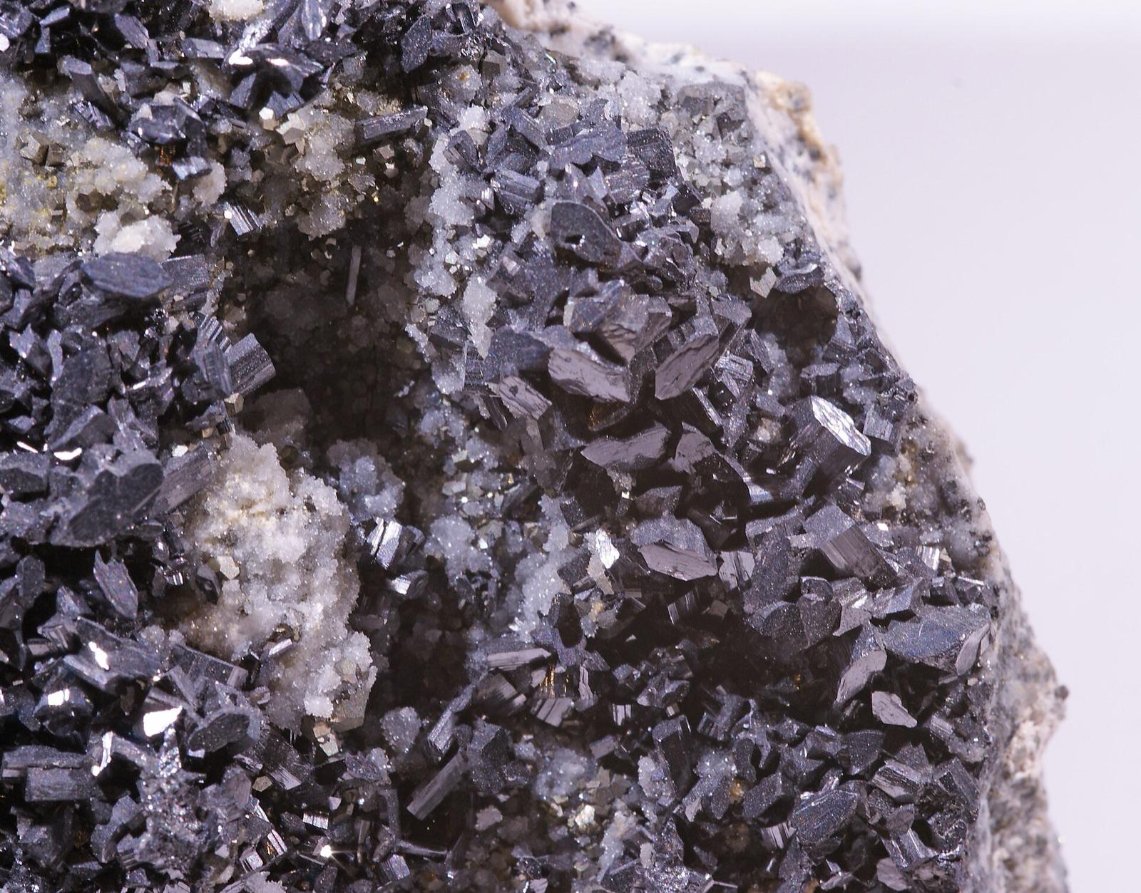 Grey-black enargite crystals from Huaron, Peru