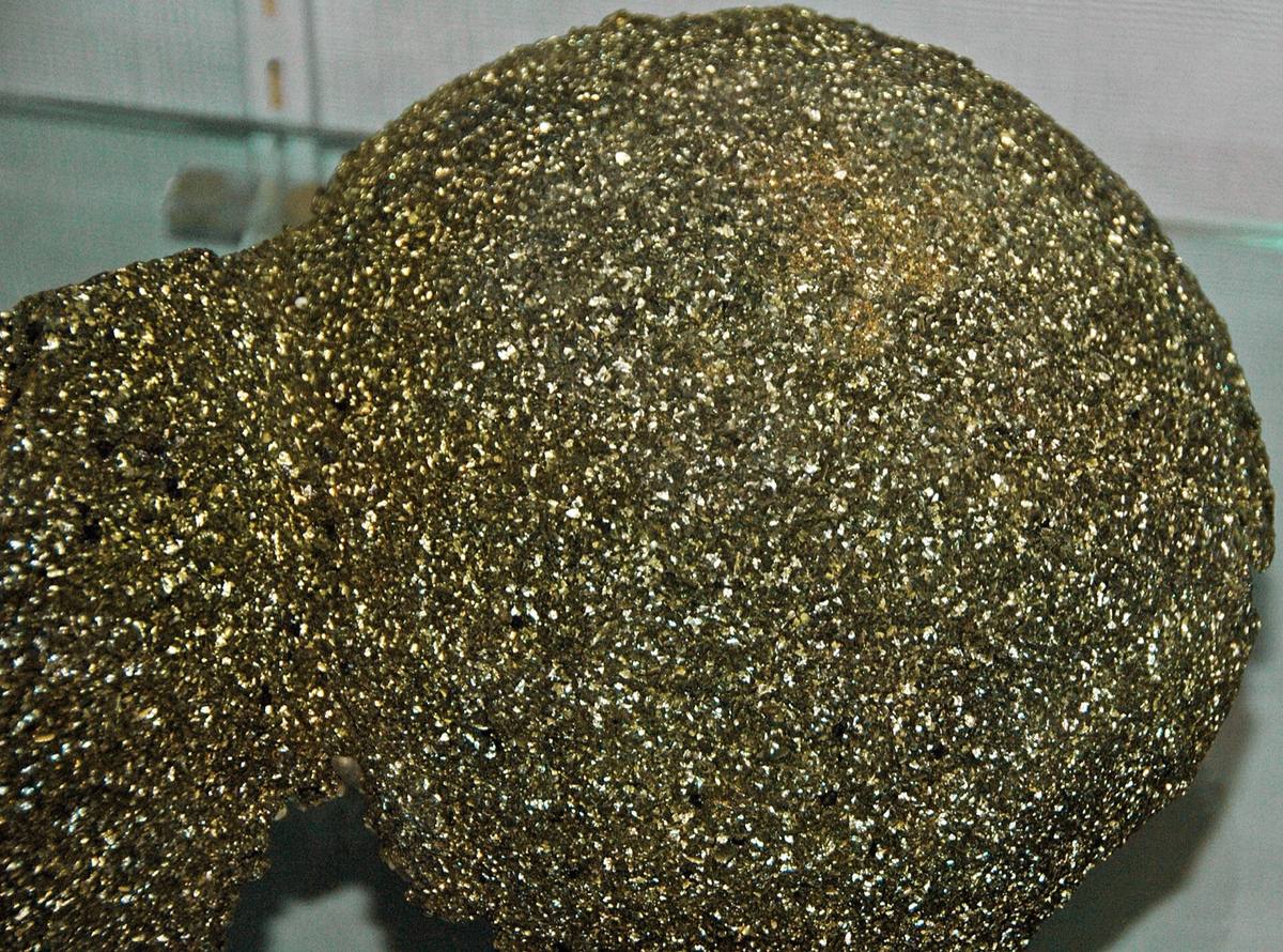 Brassy botryoidal marcasite, Shullsburg, Wisconsin