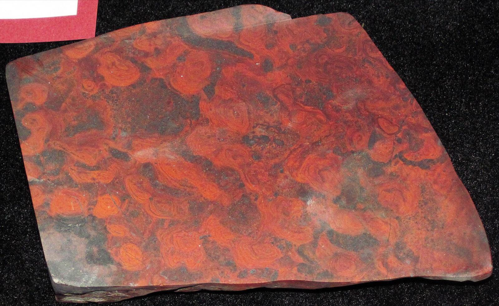 Mary Ellen jasper slab from the Mary Ellen Mine, Biwabik, Minnesota
