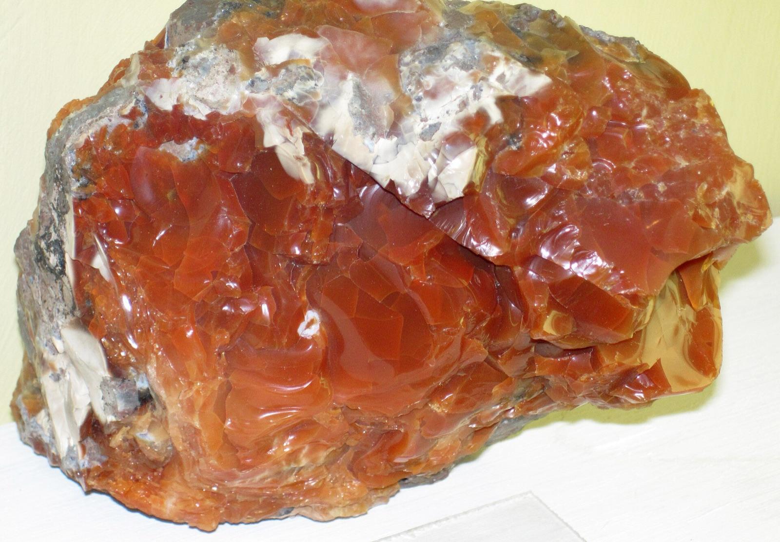 Orange opal from Queretaro State, Mexico, South Dakota School of Mines museum