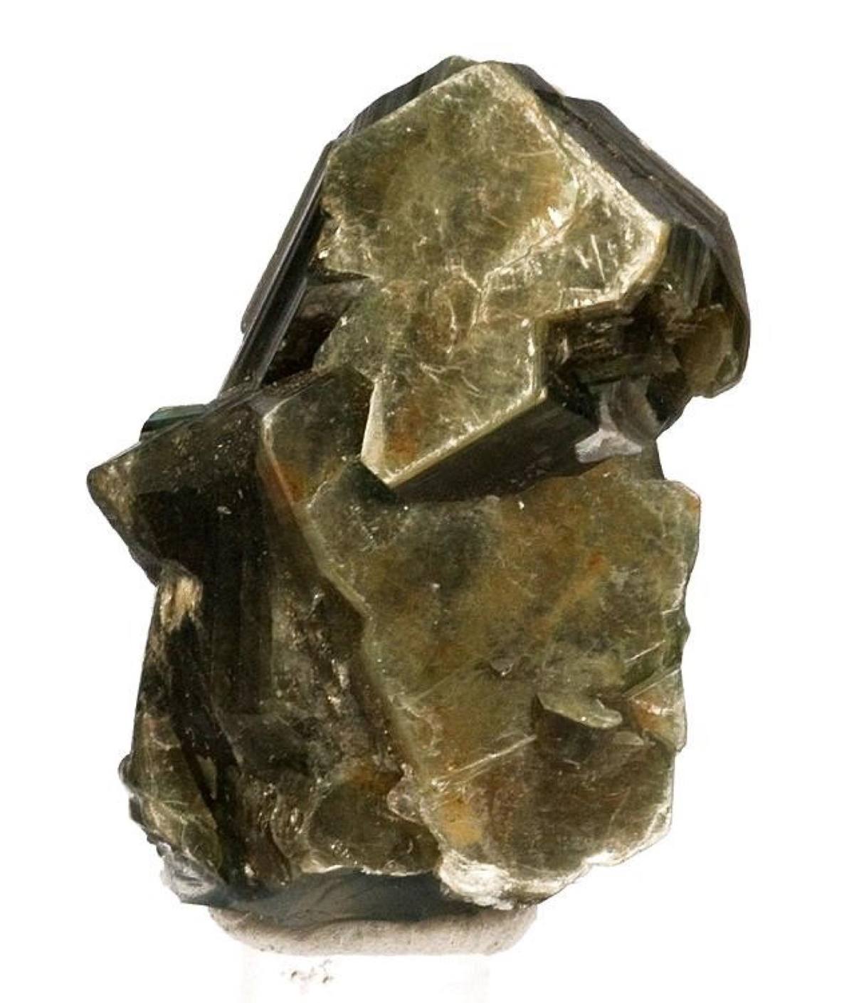 Intergrown olive-green muscovite books, Spruce Pine District, North Carolina
