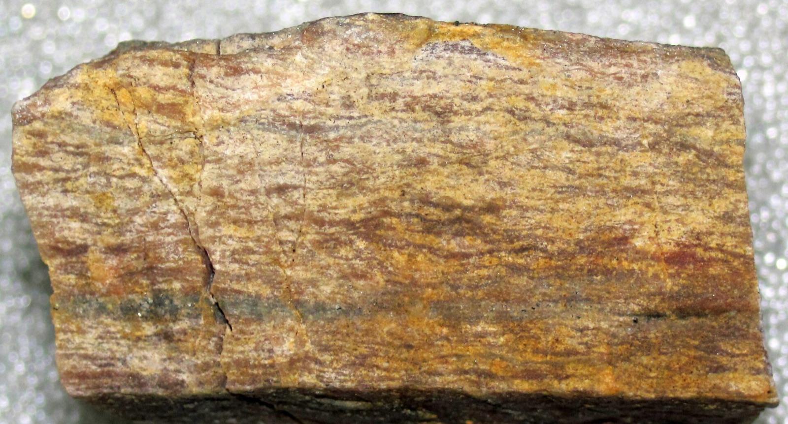 Mylonite from the Moine Thrust Zone, Northwest Highlands, Scotland