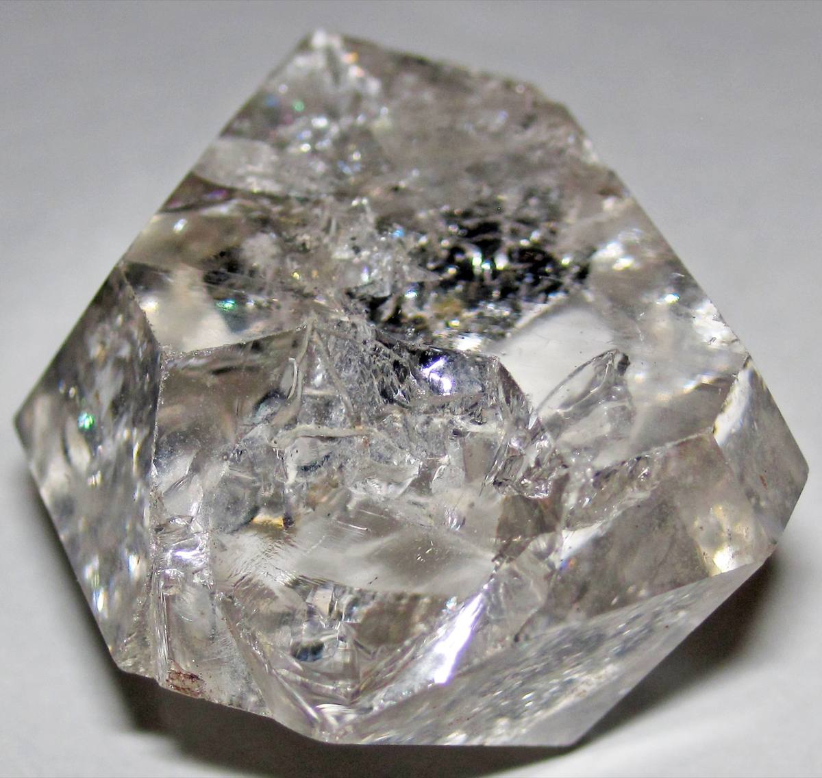 Doubly-terminated "Herkimer diamond" quartz, New York