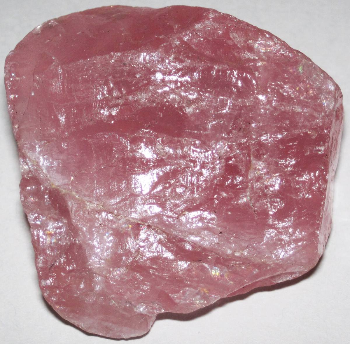 Massive rose quartz