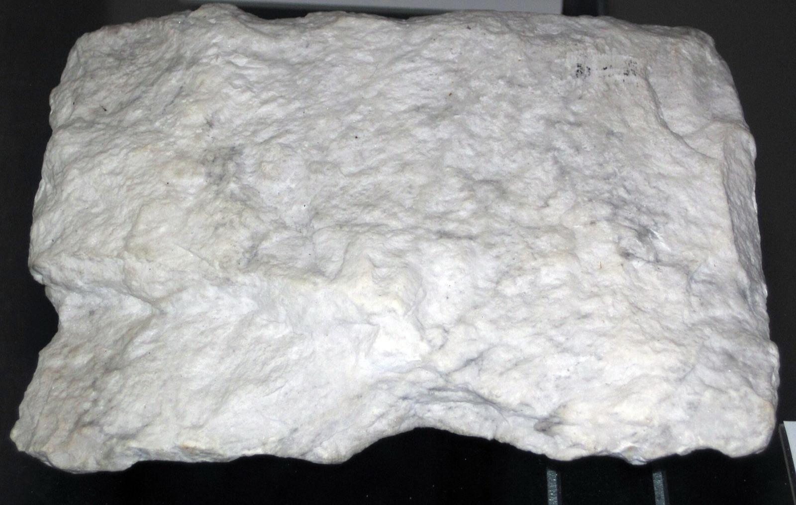 White massive rock gypsum (gyprock) from the Salina Group, Ottawa County, Ohio