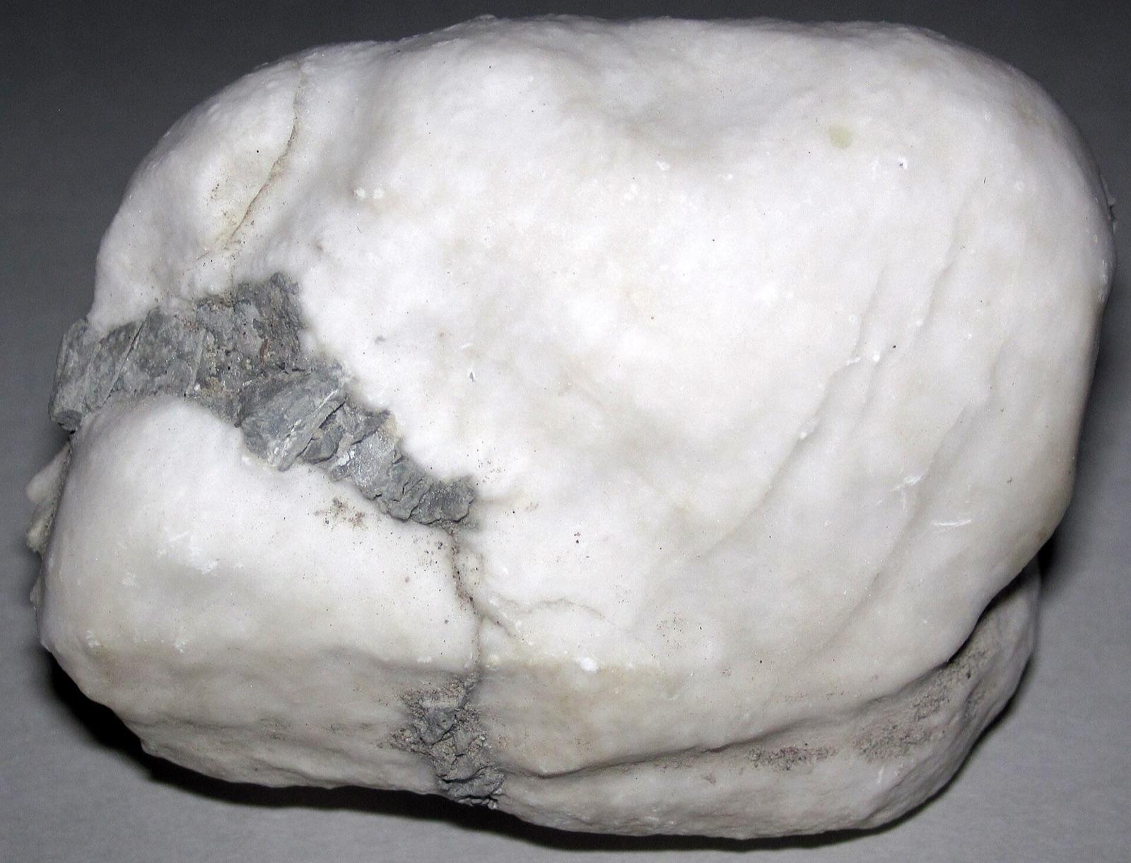 White rock gypsum nodule from the Lucas Formation, Paulding County, Ohio