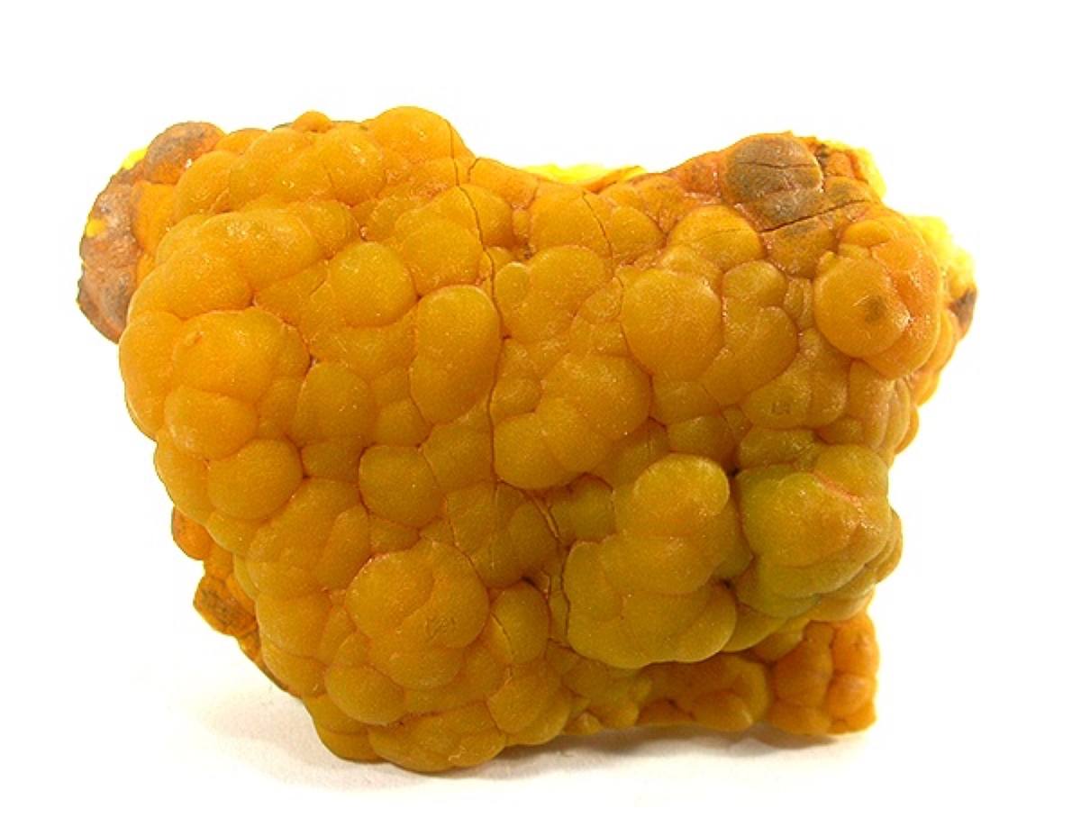 Yellow "turkey fat" smithsonite botryoids, Rush Creek District, Arkansas