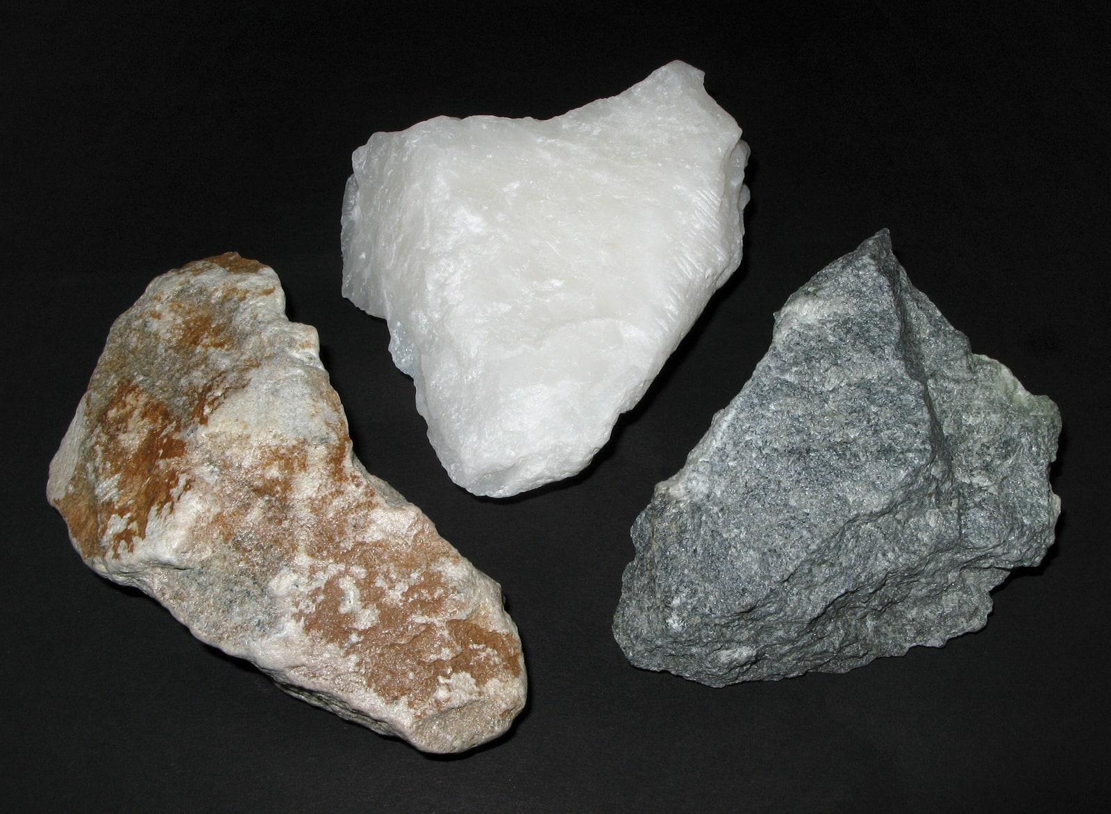 Steatite specimen - Soapstone (Speckstein)   several colored samples