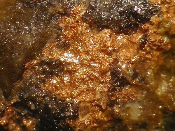 Tetra-auricupride mineral, Tetra auricupride Karabash, Ural, Russia