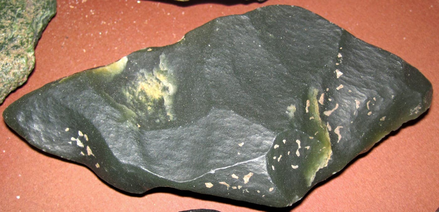 Nephrite jade ventifact (Precambrian; Granite Mountains, Wyoming, USA) 4 (24664737756) at Warm Springs, Fremont County, Wyoming
